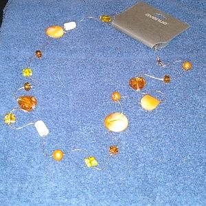 Brown and Silver Necklace